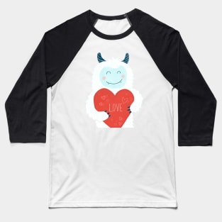 Yeti Love Monster Baseball T-Shirt